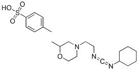 N-シクロヘキシル-N′-[2-(2-メチルモルホリノ)エチル]カルボジイミド・p-トルエンスルホン酸 化学構造式
