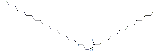 ヘキサデカン酸2-(オクタデシルオキシ)エチル 化学構造式