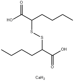 2,2'-dithiobishexanoic acid, calcium salt 结构式