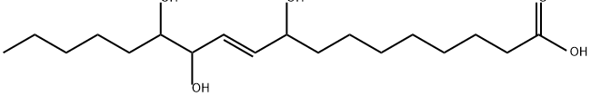 9,12,13-trihydroxy-10-octadecenoic acid Structure