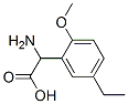Benzeneacetic acid, alpha-amino-5-ethyl-2-methoxy- (9CI) 结构式