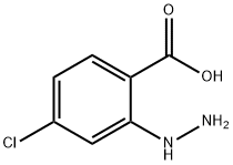 Benzoic acid, 4-chloro-2-hydrazino- (9CI) Struktur