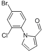 1-(4-BROMO-2-CHLOROPHENYL)-1H-PYRROLE-2-CARBOXALDEHYDE Struktur