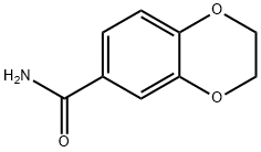 2,3-ジヒドロ-1,4-ベンゾジオキシン-6-カルボキサミド 化学構造式
