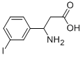 3-氨基-3-(3-碘苯基)丙酸 结构式