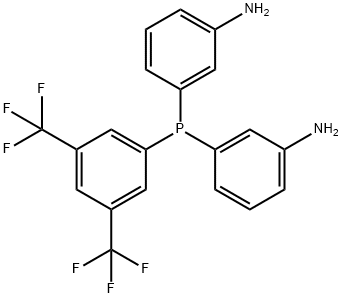 BIS(3-AMINOPHENYL) 3,5-DI(TRIFLUOROMETHYL)PHENYL PHOSPHINE OXIDE Struktur