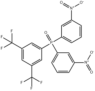 3,5-BIS(TRIFLUOROMETHYL)PHENYL-DI(3-NITROPHENYL)PHOSPHINE OXIDE Struktur
