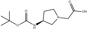 3-(S)-N-BOC-1-PYRROLIDINEACETIC ACID Structure