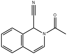 2-Acetyl-1,2-dihydro-1-isoquinolinecarbonitrile Structure