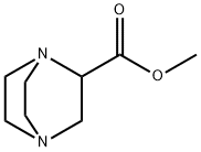 1,4-ジアザビシクロ[2.2.2]オクタン-2-カルボン酸メチル 化学構造式