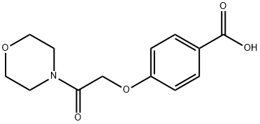 4-[2-(4-吗啉基)-2-氧乙氧基]苯甲酸, 29936-96-7, 结构式