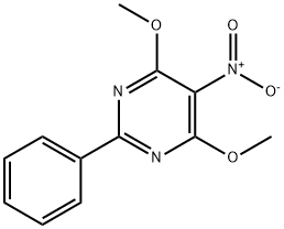 4,6-dimethoxy-5-nitro-2-phenylpyrimidine 结构式