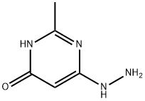 6-肼基-2-甲基-4(3H)-嘧啶酮,29939-38-6,结构式