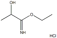 ethyl 2-hydroxypropanimidoate hydrochloride 结构式