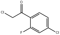 Ethanone, 2-chloro-1-(4-chloro-2-fluorophenyl)- (9CI) Struktur