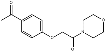 4'-(モルホリノカルボニルメトキシ)アセトフェノン 化学構造式