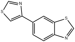 Benzothiazole, 6-(4-thiazolyl)- (8CI) 结构式