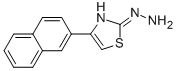 4-(2-NAPHTHALENYL)-2(3H)-THIAZOLONE HYDRAZONE 化学構造式