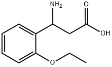 3-アミノ-3-(2-エトキシフェニル)プロパン酸 化学構造式