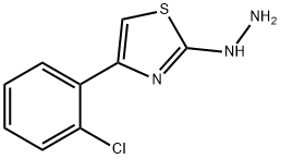 4-(2-CHLOROPHENYL)-2(3H)-THIAZOLONE HYDRAZONE 化学構造式