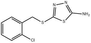 5-(2-CHLORO-BENZYLSULFANYL)-[1,3,4]THIADIAZOL-2-YLAMINE Structure