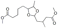 5-[2-(2-Methyl-4-methoxy-4-oxobutyl)-5-methyl-1,3-dioxolan-4-yl]pentanoic acid methyl ester 结构式
