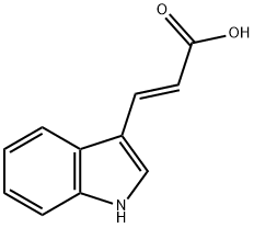 (E)-3-吲哚丙烯酸,29953-71-7,结构式