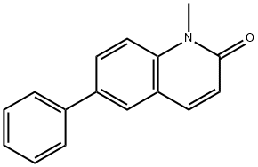 Carbostyril, 1-methyl-6-phenyl- (8CI) 结构式