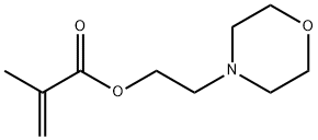 2-甲基-2-丙烯酸2-(4-吗啉基)乙基酯,2997-88-8,结构式