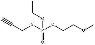 Phosphorothioic acid O-ethyl O-(2-methoxyethyl)S-(2-propynyl) ester Struktur