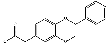 4-BENZYLOXY-3-METHOXYPHENYLACETIC ACID Struktur