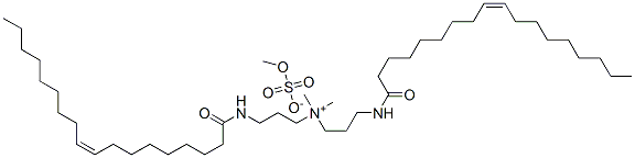 ジメチルビス[3-(オレオイルアミノ)プロピル]アミニウム・メチルスルファート 化学構造式