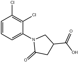 1-(2,3-dichlorophenyl)-5-oxopyrrolidine-3-carboxylic acid Struktur