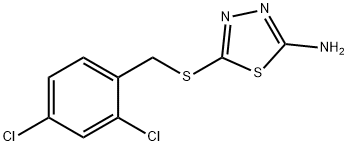5-{[(2,4-dichlorophenyl)methyl]sulfanyl}-1,3,4-thiadiazol-2-amine Structure