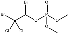 りん酸1,2-ジブロモ-2,2-ジクロロエチルジメチル 化学構造式