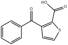 3-Benzoylthiophene-2-карбоновой кислоты структура