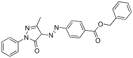 benzyl 4-[(4,5-dihydro-3-methyl-5-oxo-1-phenyl-1H-pyrazol-4-yl)azo]benzoate,3003-38-1,结构式