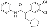 3,4-DICHLORO-ALPHA-(CYCLOPENTYLMETHYL)-N-2-PYRIDINYL-BENZENEACETAMIDE,300353-42-8,结构式