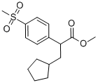 3-CYCLOPENTYL-2-(4-METHANESULFONYL-PHENYL)-PROPIONIC ACID METHYL ESTER Structure