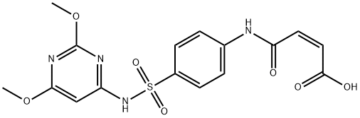30047-37-1 4-[[4-[[(2,6-dimethoxy-4-pyrimidinyl)amino]sulphonyl]phenyl]amino]-4-oxoisocrotonic acid