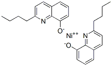 ニッケル(II)ビス(2-ブチルキノリン-8-オラート) 化学構造式