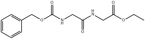 N-[N-(ベンジルオキシカルボニル)グリシル]グリシンエチル 化学構造式