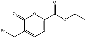 2H-Pyran-6-carboxylic acid, 3-(bromomethyl)-2-oxo-, ethyl ester Struktur