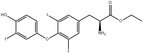 L-Tyrosine, O-(4-hydroxy-3-iodophenyl)-3,5-diiodo-, ethyl ester|三碘甲腺原氨酸乙酯