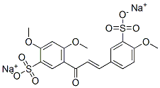 disodium 2,4-dimethoxy-5-[(E)-3-(4-methoxy-3-sulfonato-phenyl)prop-2-e noyl]benzenesulfonate Structure