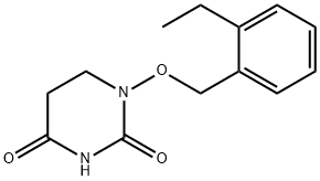5,6-Dihydro-1-(o-ethylbenzyloxy)-2,4(1H,3H)-pyrimidinedione Structure