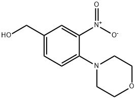 (4-MORPHOLINO-3-NITROPHENYL)METHANOL HYDROCHLORIDE Structure