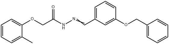 N'-[3-(benzyloxy)benzylidene]-2-(2-methylphenoxy)acetohydrazide Structure