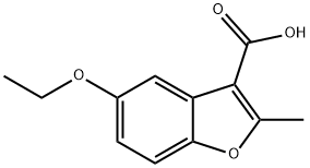 3-Benzofurancarboxylicacid,5-ethoxy-2-methyl-(9CI) Struktur