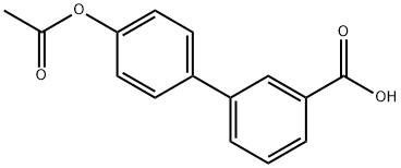 4'-(乙酰氧基)-[1,1'-联苯]-3-羧酸,300675-38-1,结构式